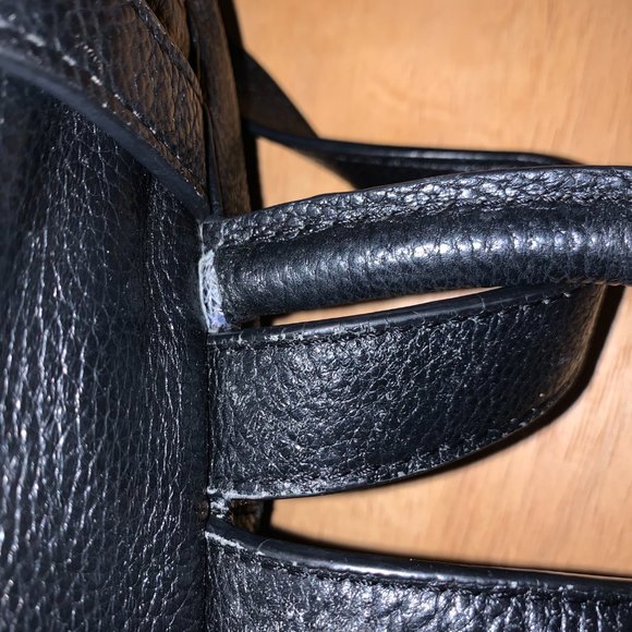 black leather backpack - Picture 6 of 9